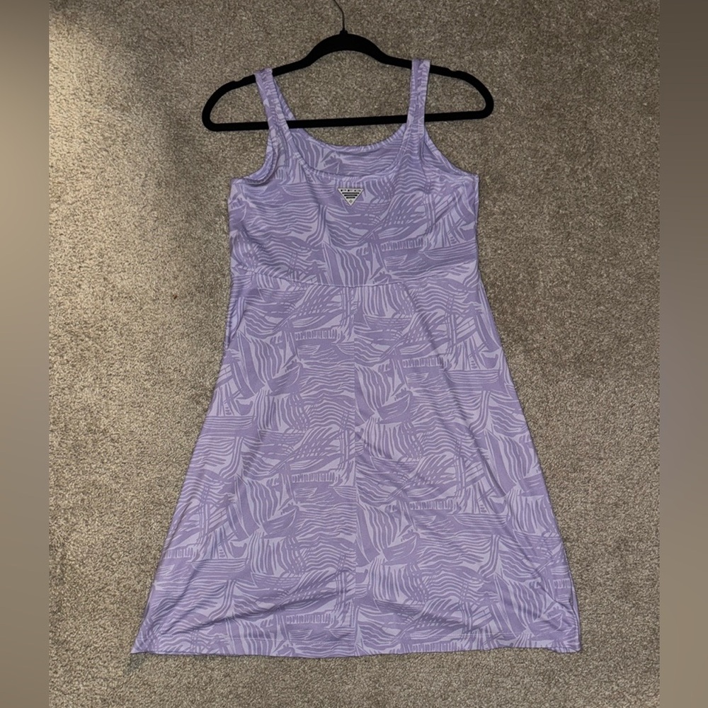 Columbia PFG Lavender Patterned freezer/ coverup women's size small